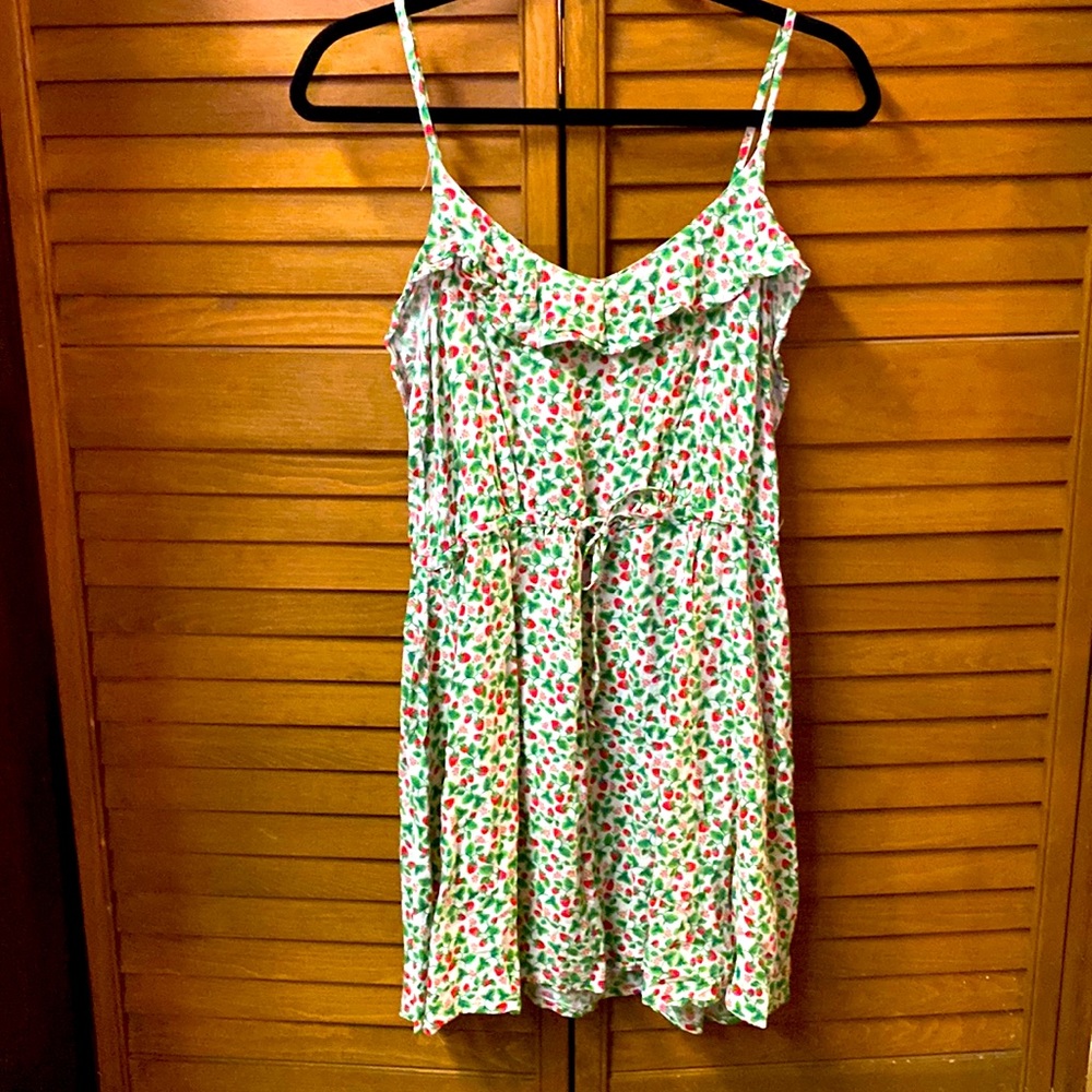 Mini raspberry print summer dress size 10